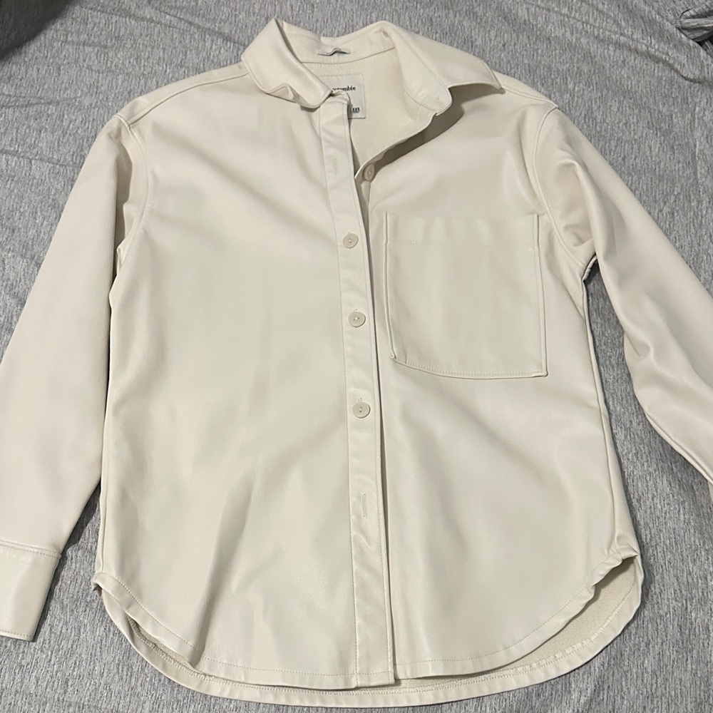 Abercrombie & Fitch Cream Button Down Shirt